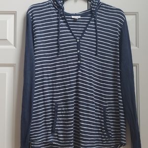 J Jill lightweight hooded sweatshirt